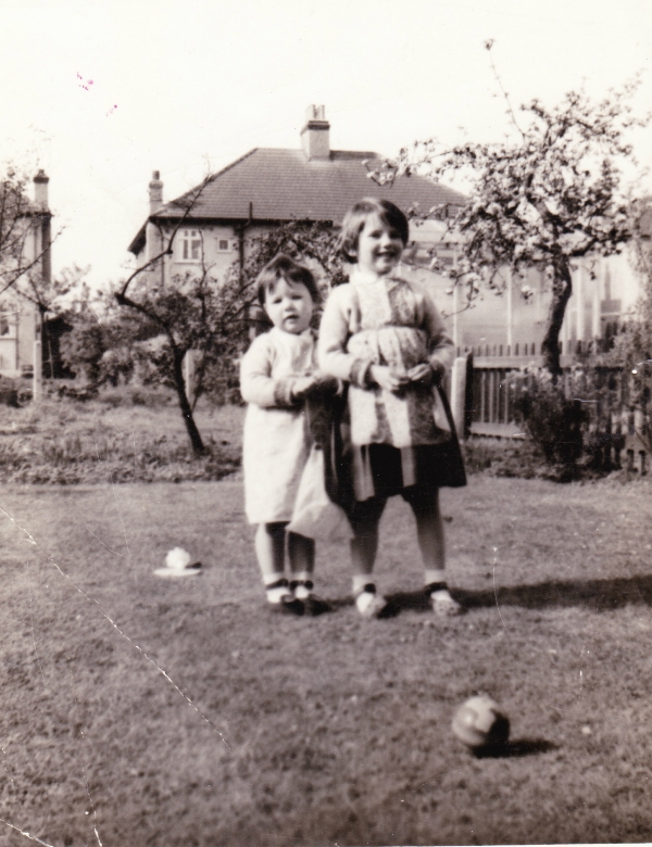 Julia (left) and Deborah (right) in the garden at Bexleyheath