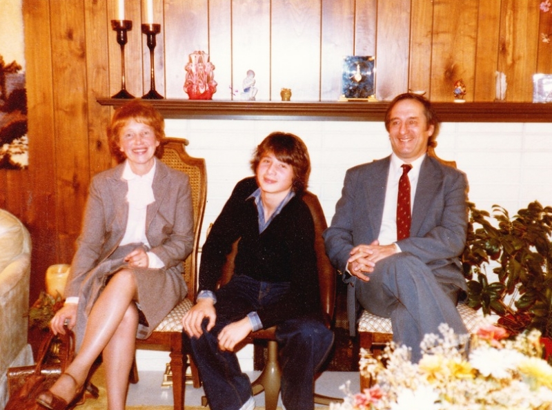 Olive, David and Harry in 1982